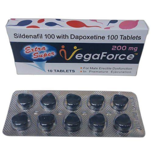 VegaForce Sildenafil + Dapoxetin Doppelt wirkende Tabletten Behandeln Sie Impotenz und vorzeitige Ejakulation