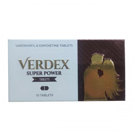 VERDEX SUPER POWER Vardenafil 40 mg + Dapoxetin 60 mg Behandeln Sie Impotenz und vorzeitige Ejakulation